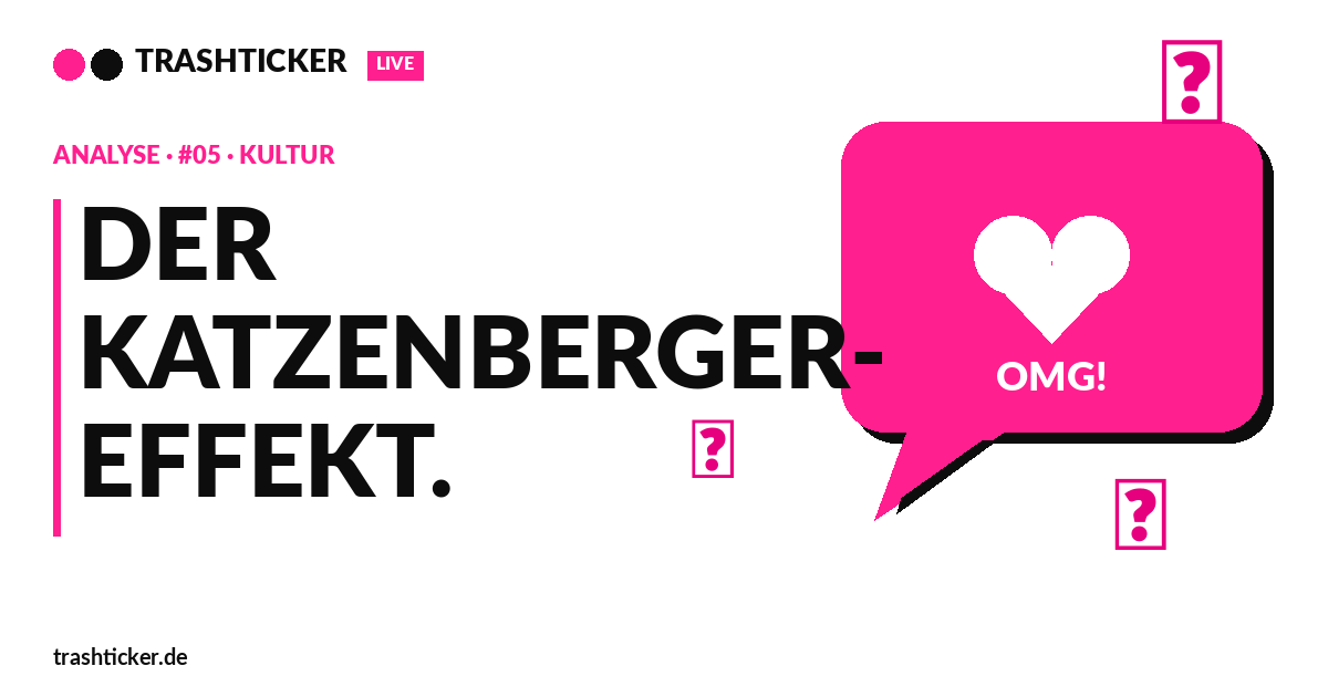 Hero-Grafik: Pinke Sprechblase mit Herz und OMG-Lettering