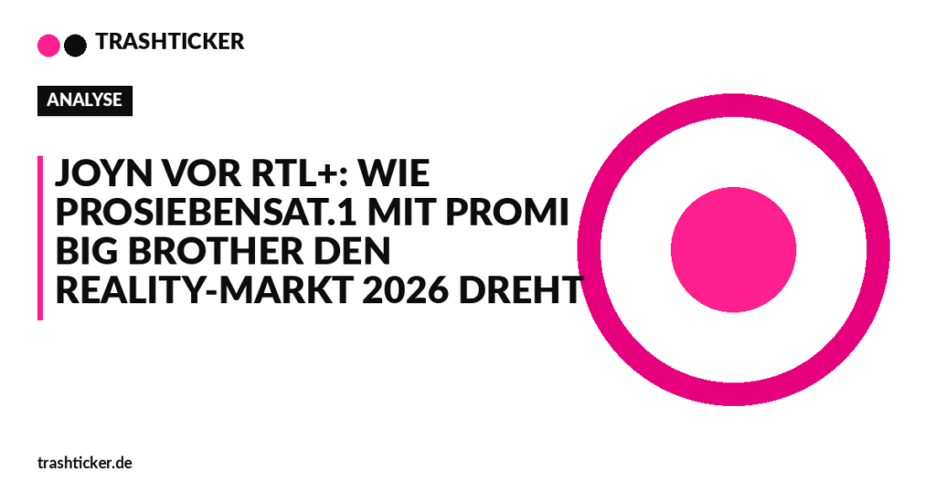 Trashticker-Cover für: Joyn vor RTL+: Wie ProSiebenSat.1 mit Promi Big Brother den Reality-Markt 2026 dreht