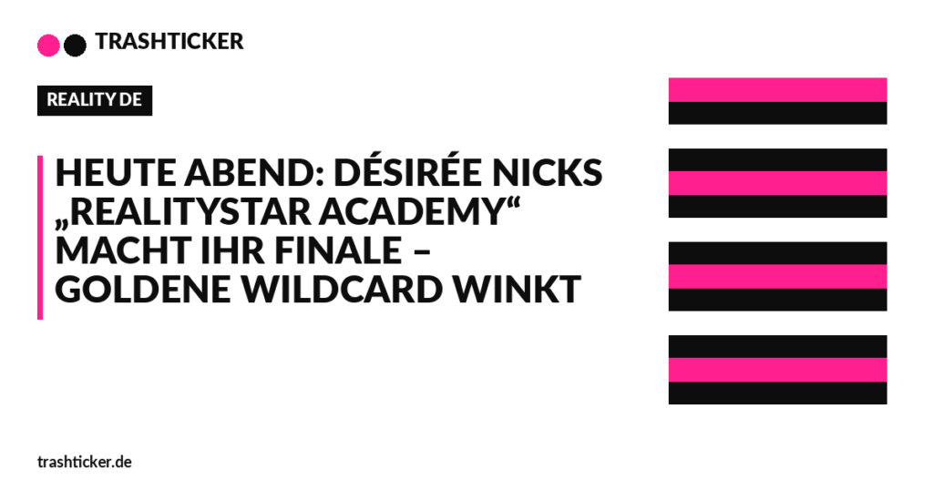 Trashticker-Cover für: Heute Abend: Désirée Nicks „Realitystar Academy“ macht ihr Finale – goldene Wildcard winkt
