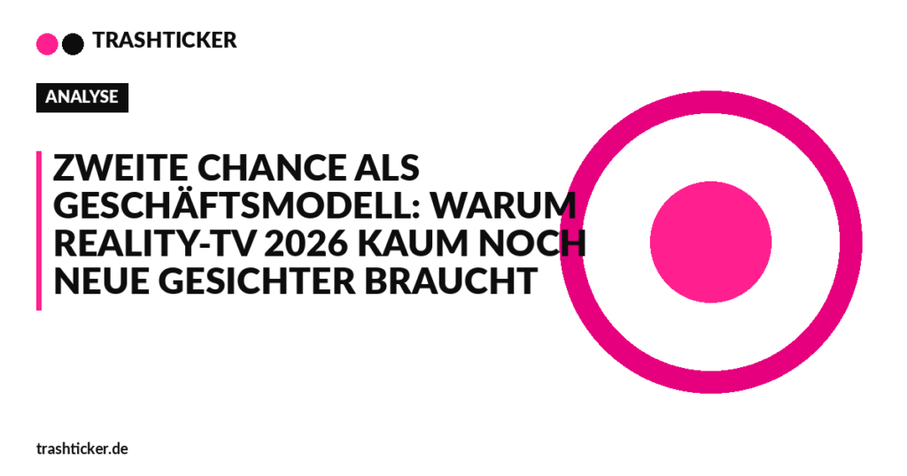 Trashticker-Cover fuer: Zweite Chance als Geschäftsmodell: Warum Reality-TV 2026 kaum noch neue Gesichter braucht